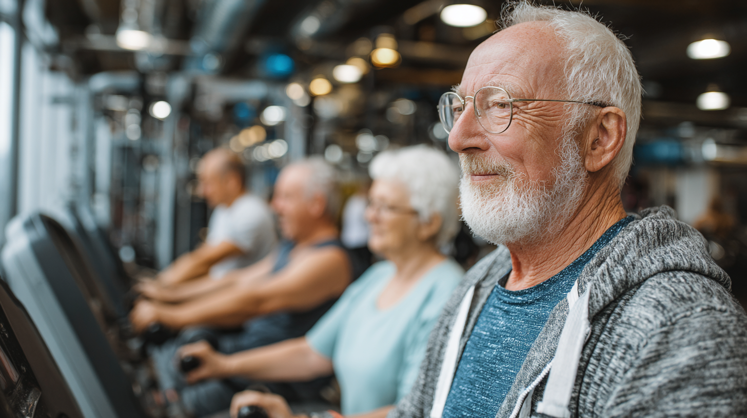 Інструктор демонструє м'які рухи під час заняття для старшої групи